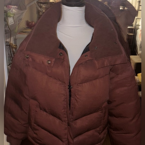 Anthropologie Pilcro Exaggerated Collar Cropped Puffer Jacket - Picture 11 of 11